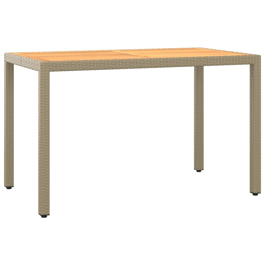 3-Delige Tuinset Met Kussens Poly Rattan Beige Beige en bruin
