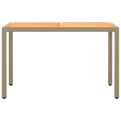 3-Delige Tuinset Met Kussens Poly Rattan Beige Beige en bruin