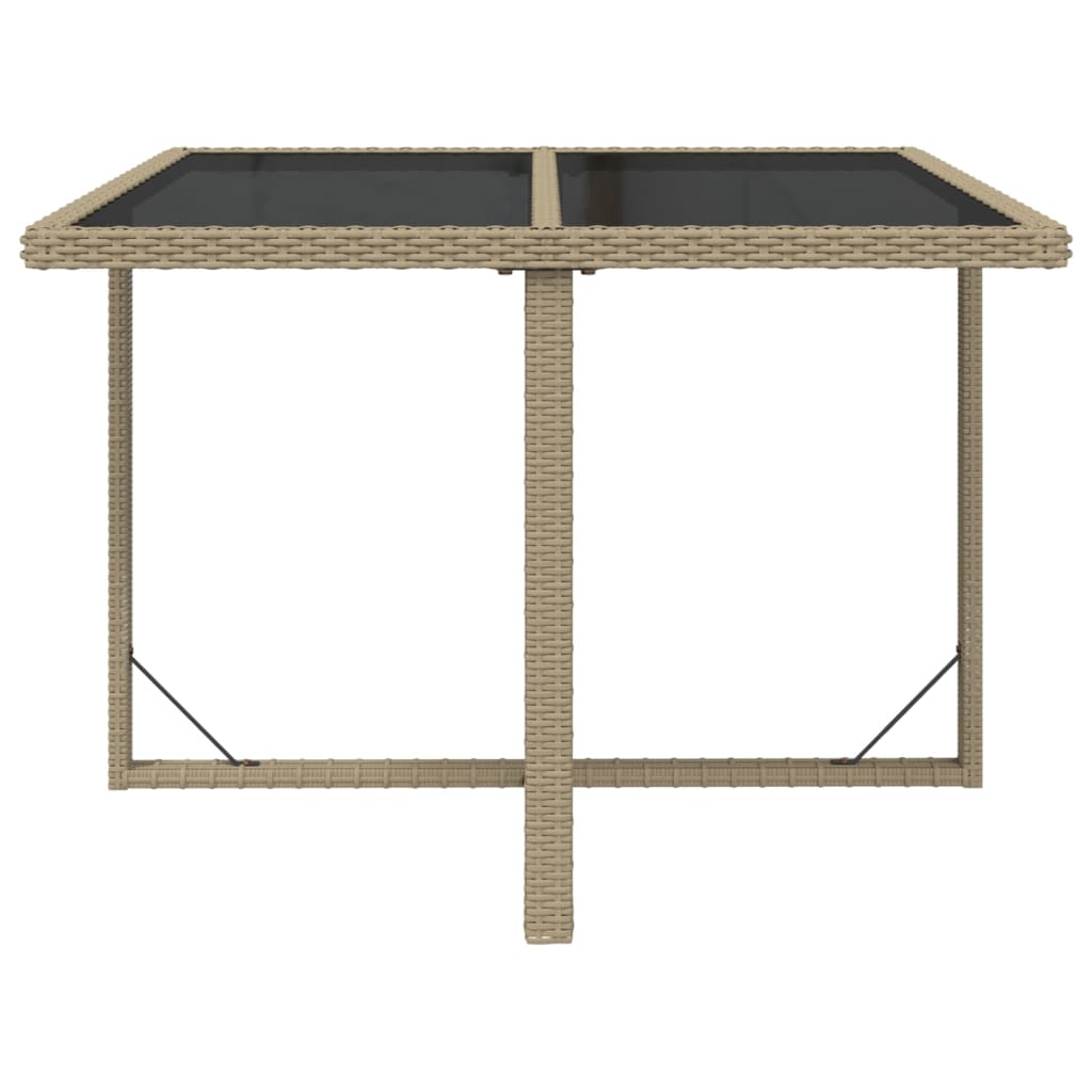 9-Delige Tuinset Met Kussens Poly Rattan Beige 1
