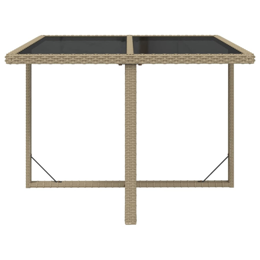 9-Delige Tuinset Met Kussens Poly Rattan Beige 1