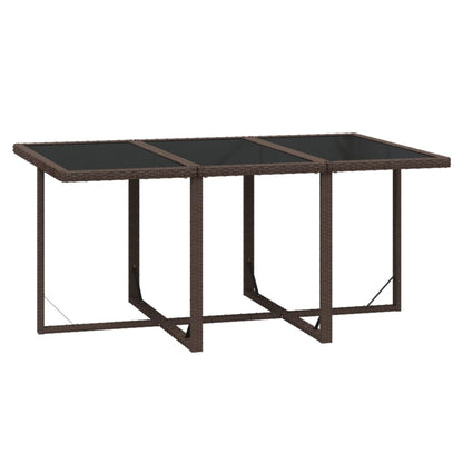 7-Delige Tuinset Met Kussens Poly Rattan Bruin 1