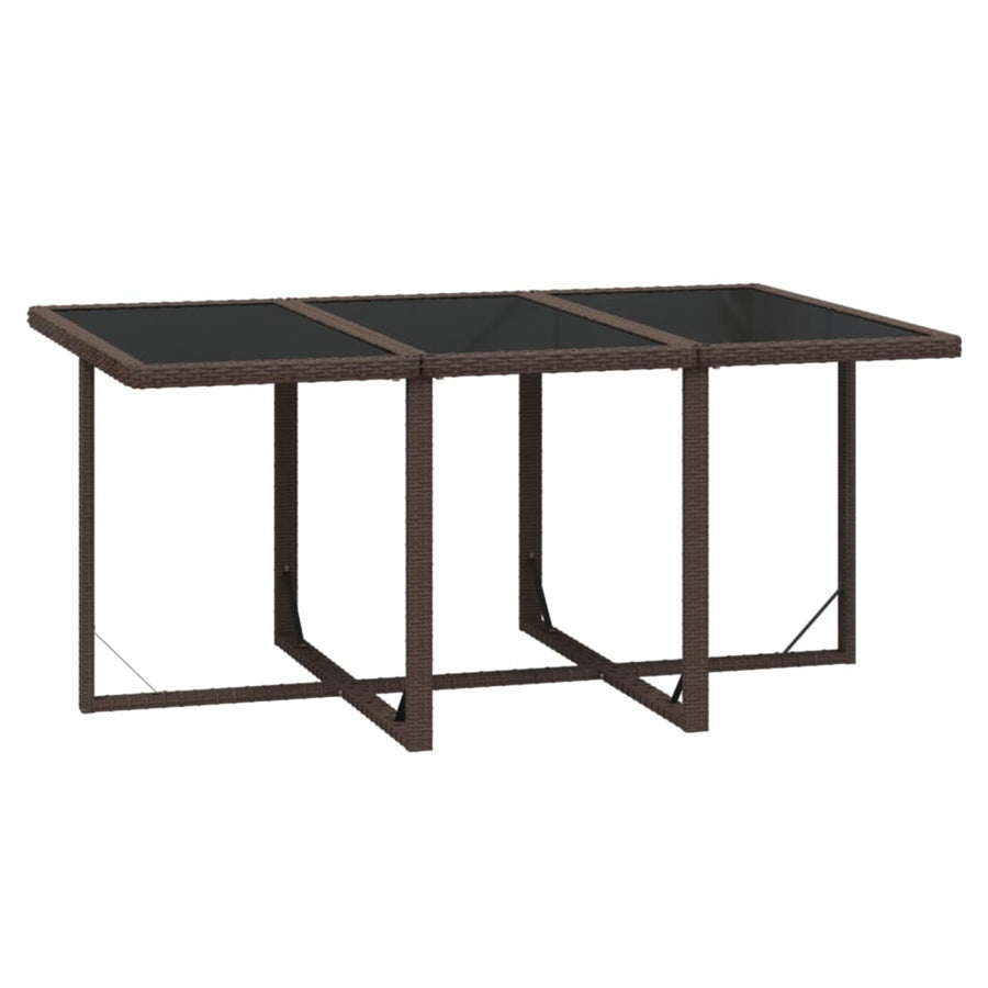 7-Delige Tuinset Met Kussens Poly Rattan Bruin 1