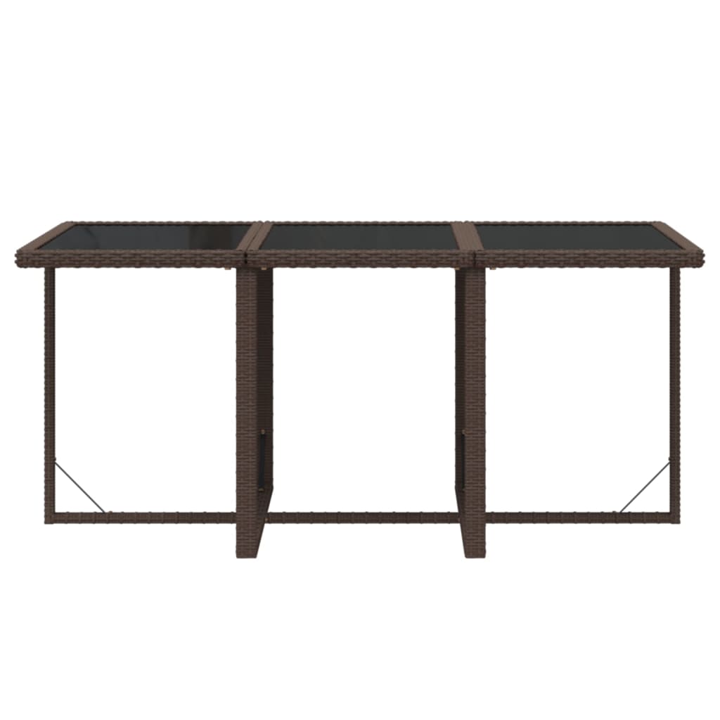 7-Delige Tuinset Met Kussens Poly Rattan Bruin 1