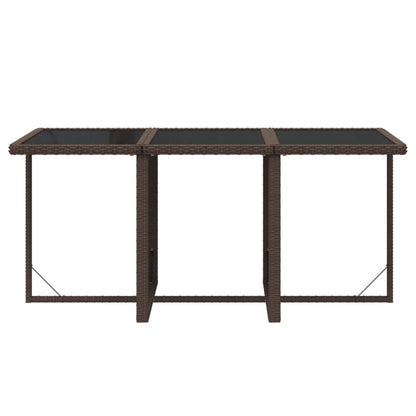 7-Delige Tuinset Met Kussens Poly Rattan Bruin 1