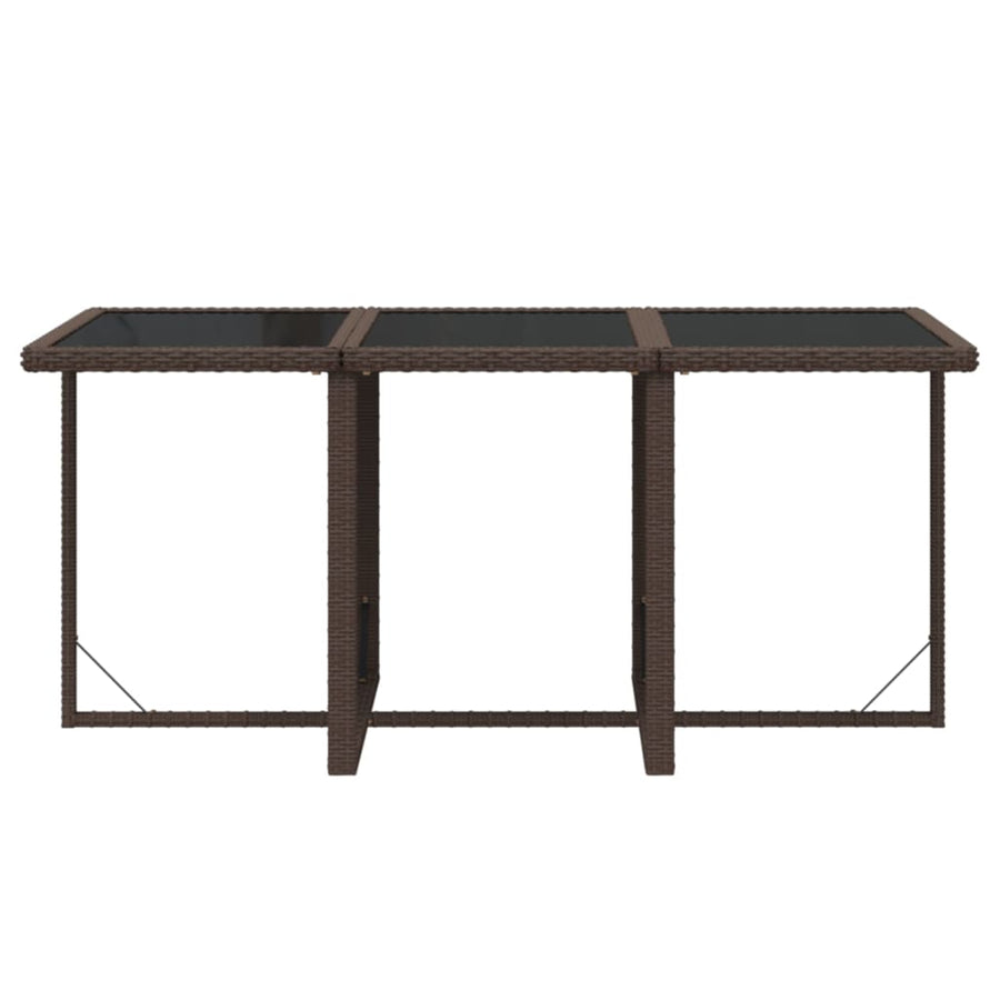 7-Delige Tuinset Met Kussens Poly Rattan Bruin 1
