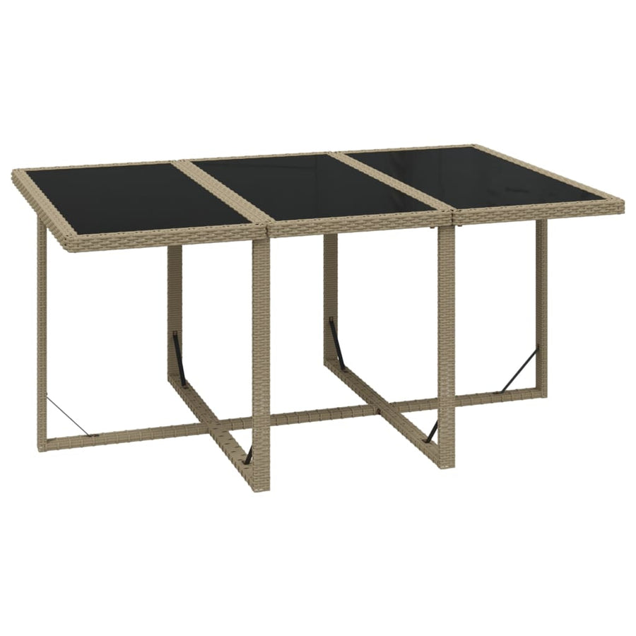 7-Delige Tuinset Met Kussens Poly Rattan Beige 1