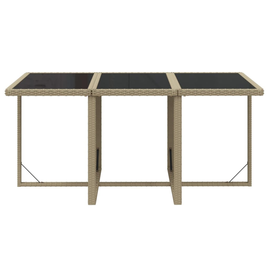 7-Delige Tuinset Met Kussens Poly Rattan Beige 1