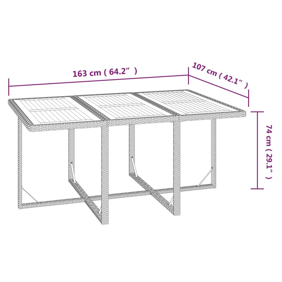 7-Delige Tuinset Met Kussens Poly Rattan Zwart En Bruin 1
