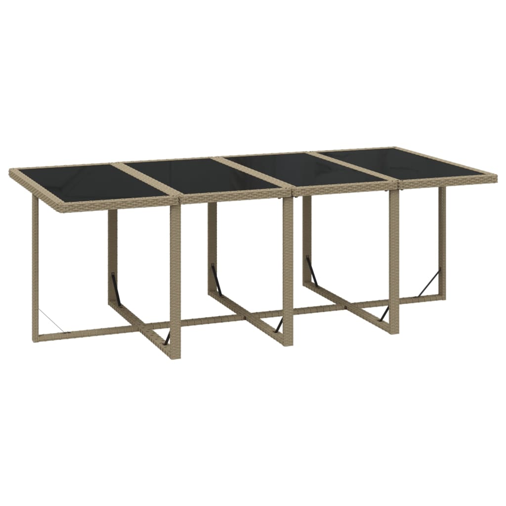 9-Delige Tuinset Met Kussens Poly Rattan Beige 1