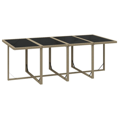 9-Delige Tuinset Met Kussens Poly Rattan Beige 1