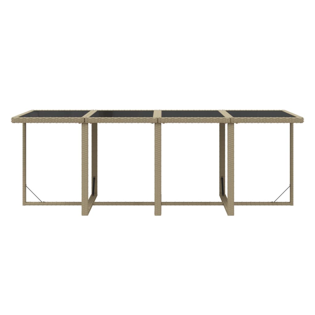 9-Delige Tuinset Met Kussens Poly Rattan Beige 1