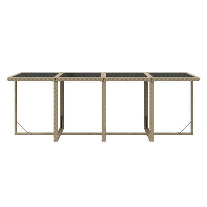 9-Delige Tuinset Met Kussens Poly Rattan Beige 1