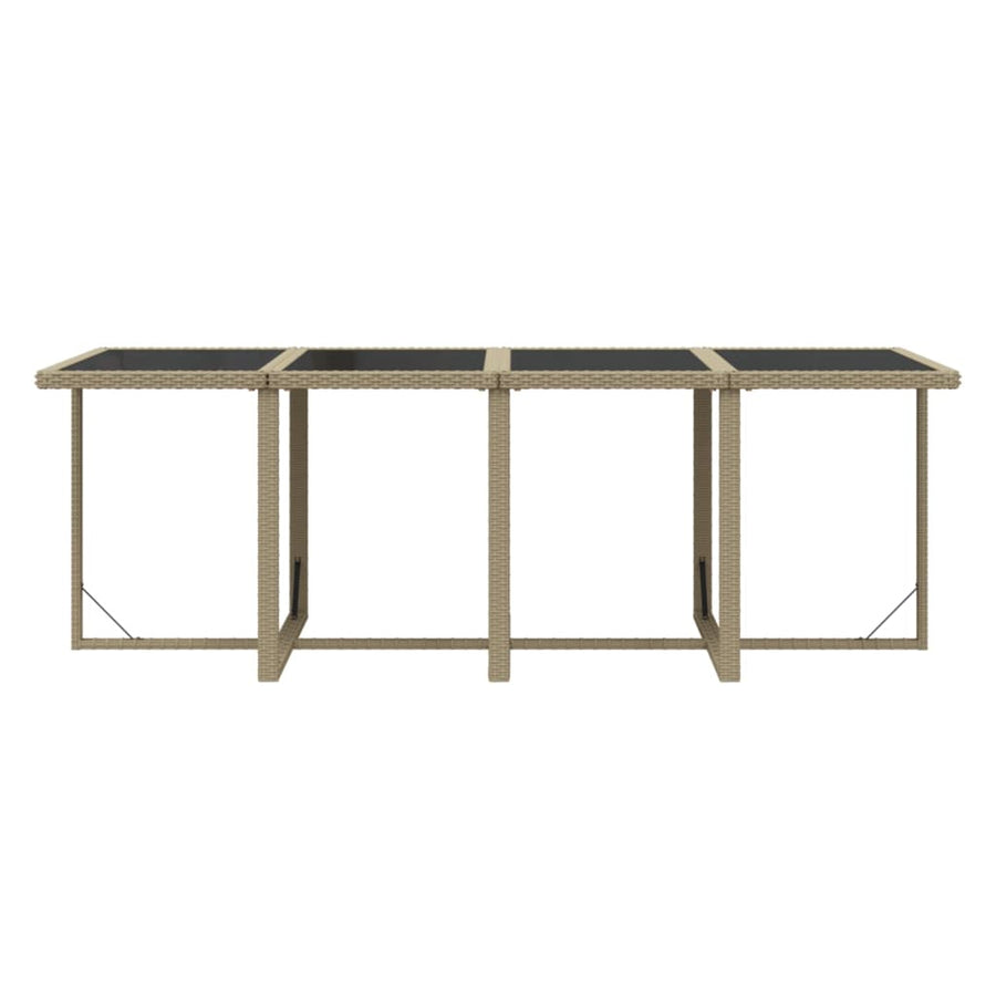 9-Delige Tuinset Met Kussens Poly Rattan Beige 1
