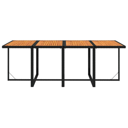 9-Delige Tuinset Met Kussens Poly Rattan Zwart En Bruin 1