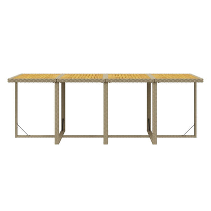 9-Delige Tuinset Met Kussens Poly Rattan Beige Beige en bruin