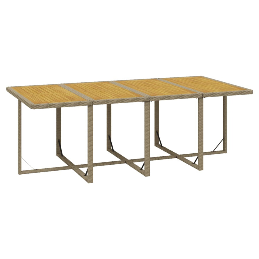 13-Delige Tuinset Met Kussens Poly Rattan Beige Beige en bruin
