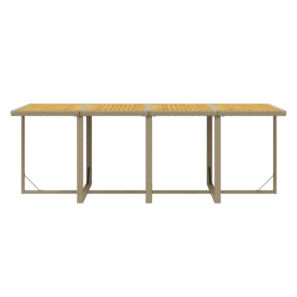 13-Delige Tuinset Met Kussens Poly Rattan Beige Beige en bruin