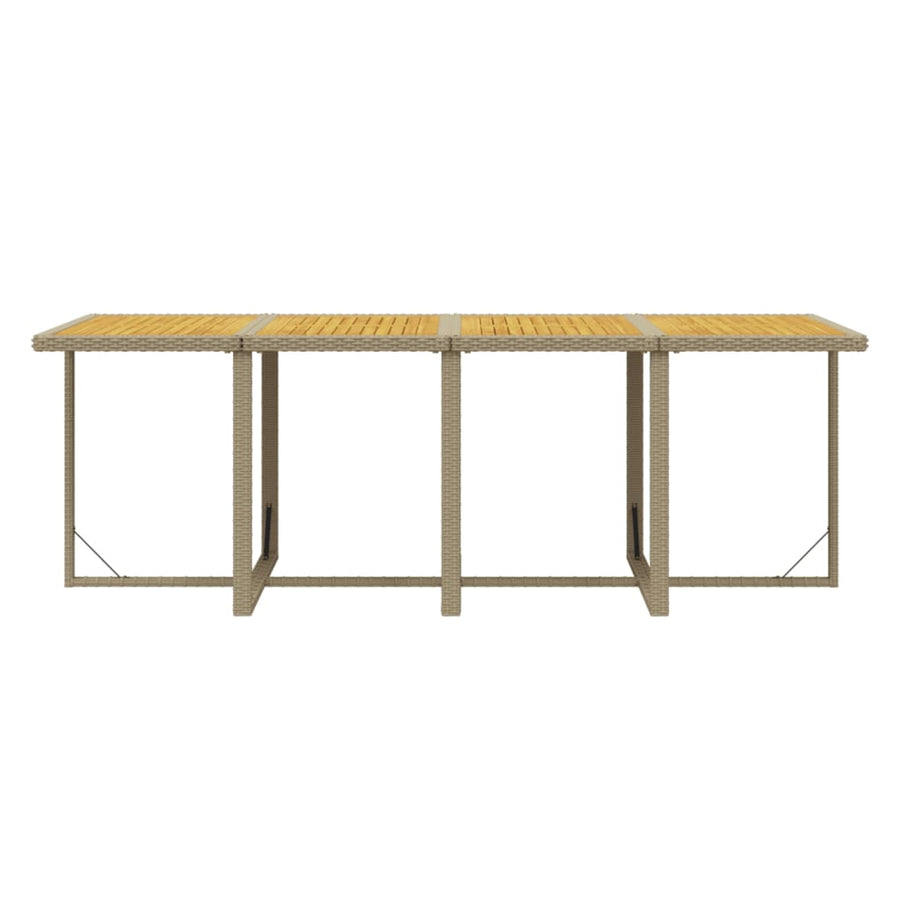 13-Delige Tuinset Met Kussens Poly Rattan Beige Beige en bruin