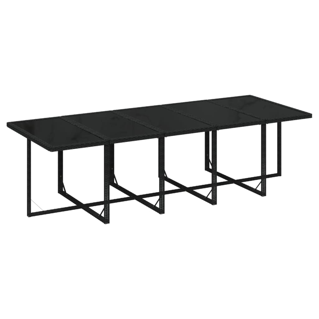 15-Delige Tuinset Met Kussens Poly Rattan Zwart 1