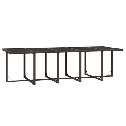 11-Delige Tuinset Met Kussens Poly Rattan Bruin Bruin