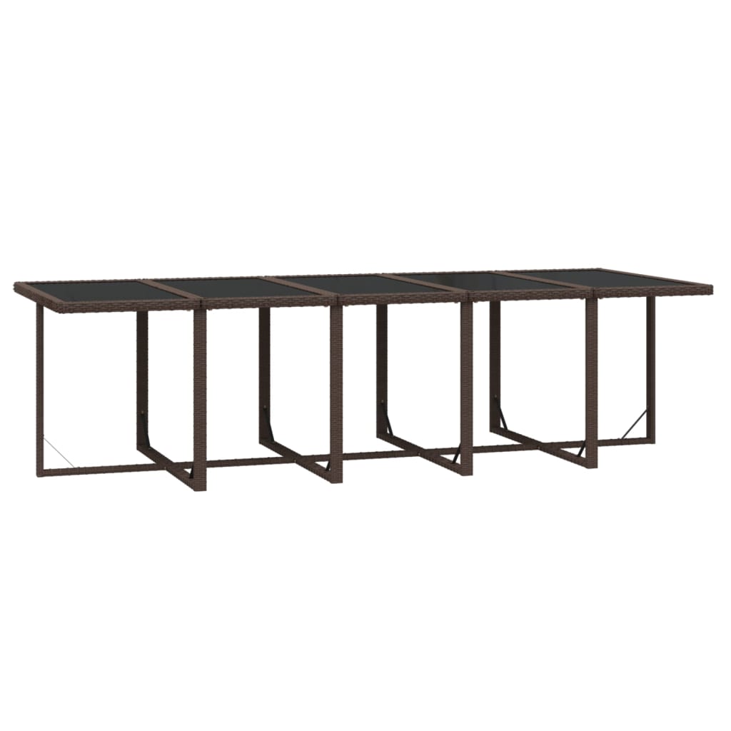 15-Delige Tuinset Met Kussens Poly Rattan Bruin Bruin