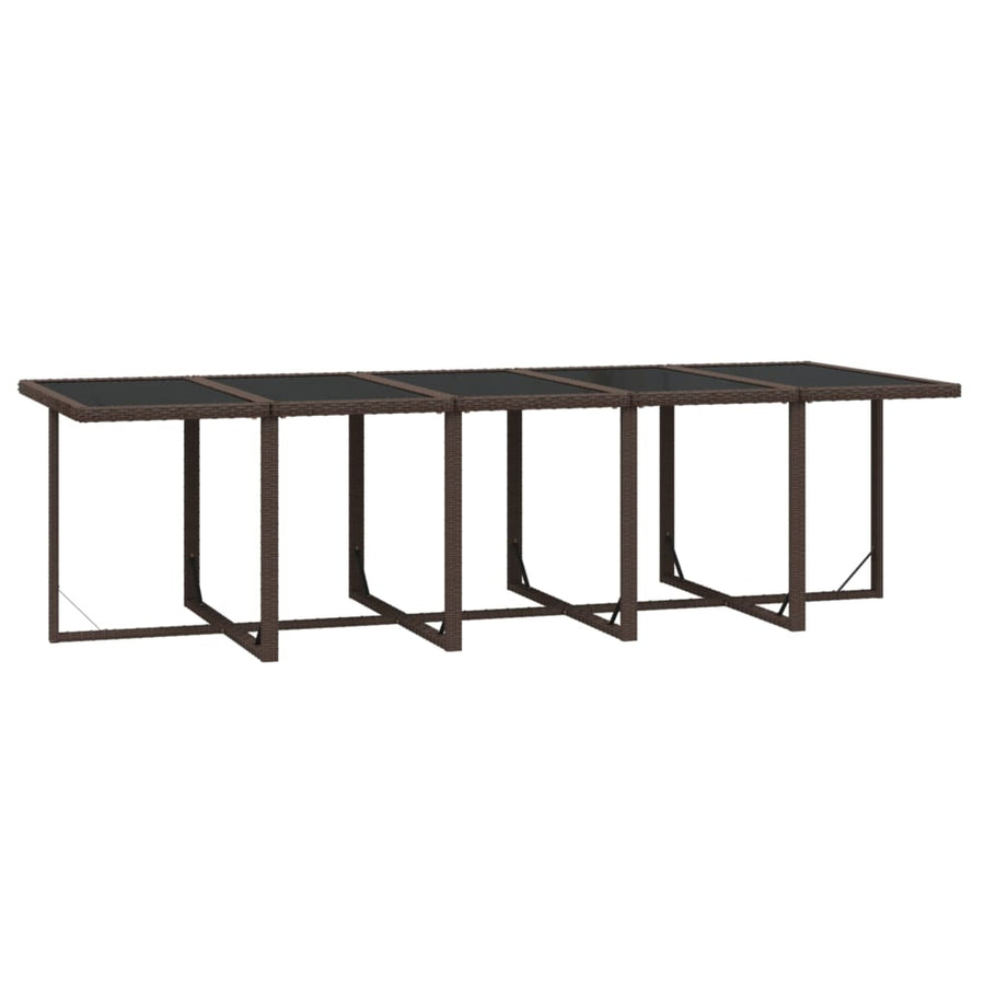 15-Delige Tuinset Met Kussens Poly Rattan Bruin Bruin