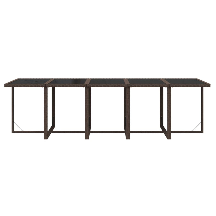 15-Delige Tuinset Met Kussens Poly Rattan Bruin Bruin