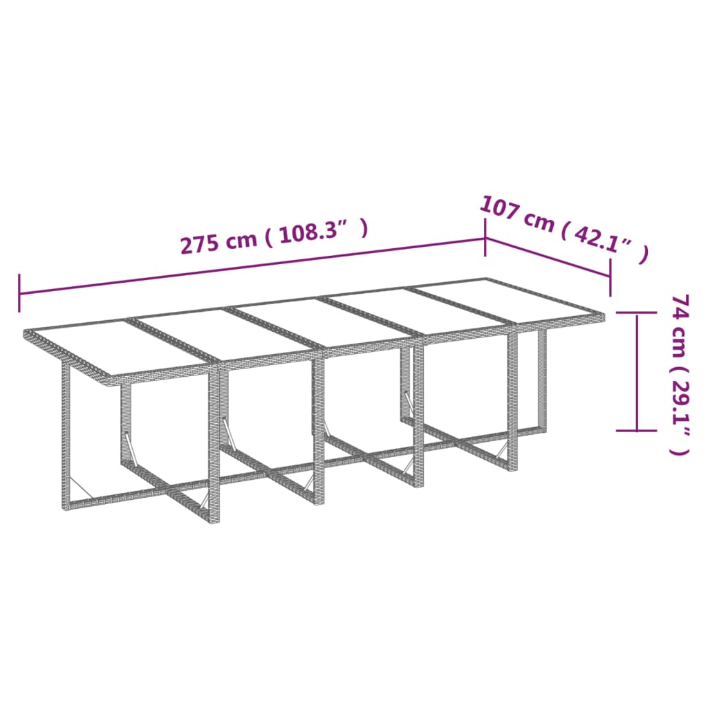 1 Tuinset Met Kussens Poly Rattan 1