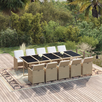 1 Tuinset Met Kussens Poly Rattan 1