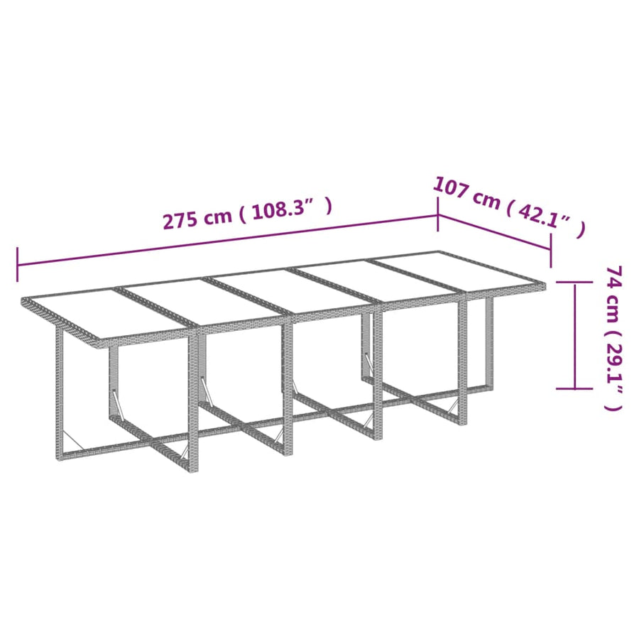 15-Delige Tuinset Met Kussens Poly Rattan 1