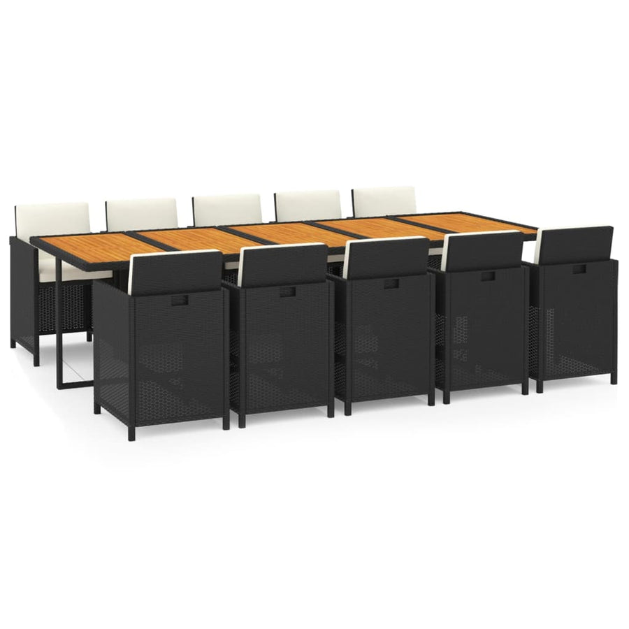 1 Tuinset Met Kussens Poly Rattan 1