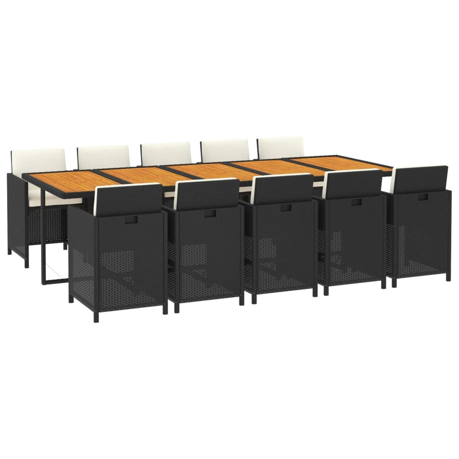 1 Tuinset Met Kussens Poly Rattan 1
