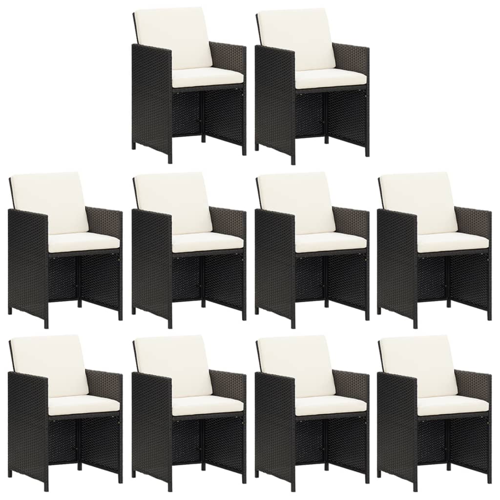 1 Tuinset Met Kussens Poly Rattan 1