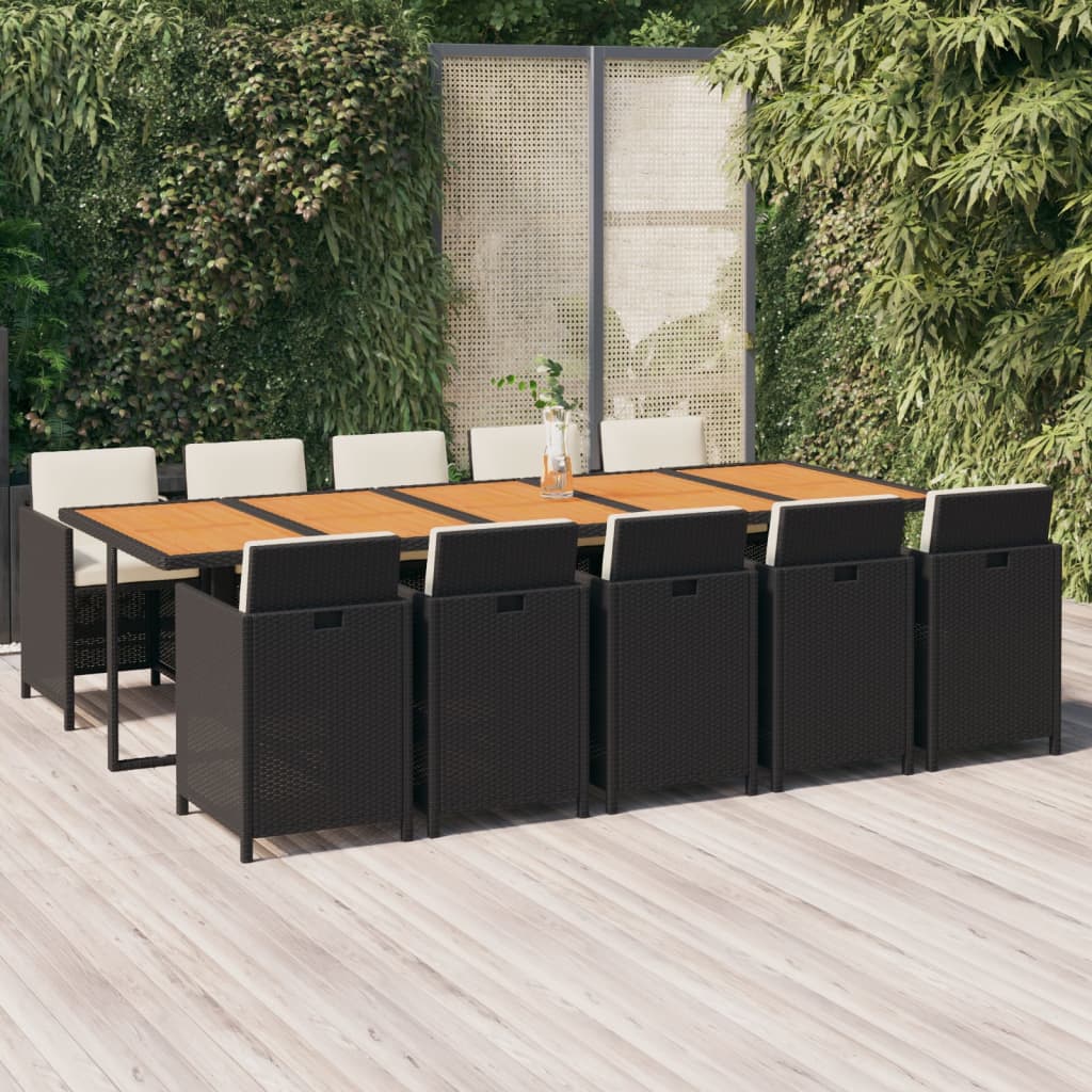 1 Tuinset Met Kussens Poly Rattan 1