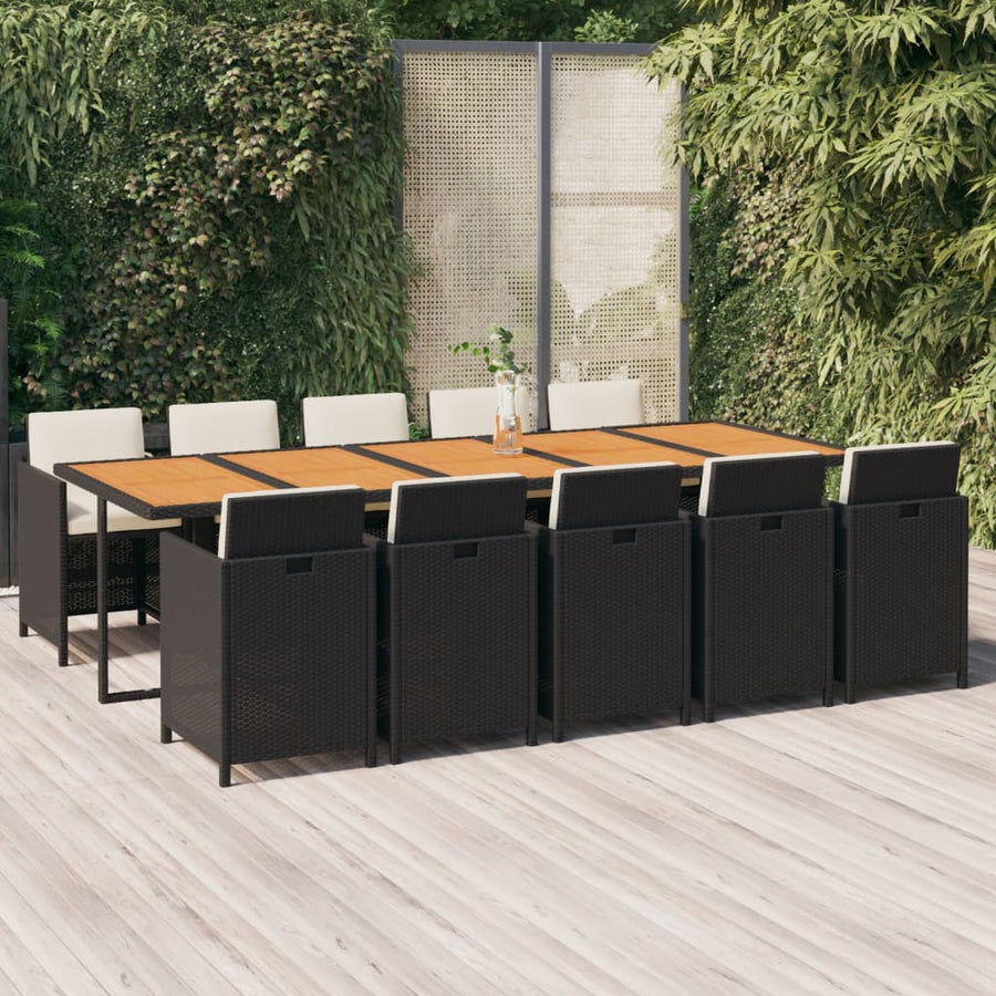 1 Tuinset Met Kussens Poly Rattan 1