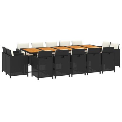 15-Delige Tuinset Met Kussens Poly Rattan 1