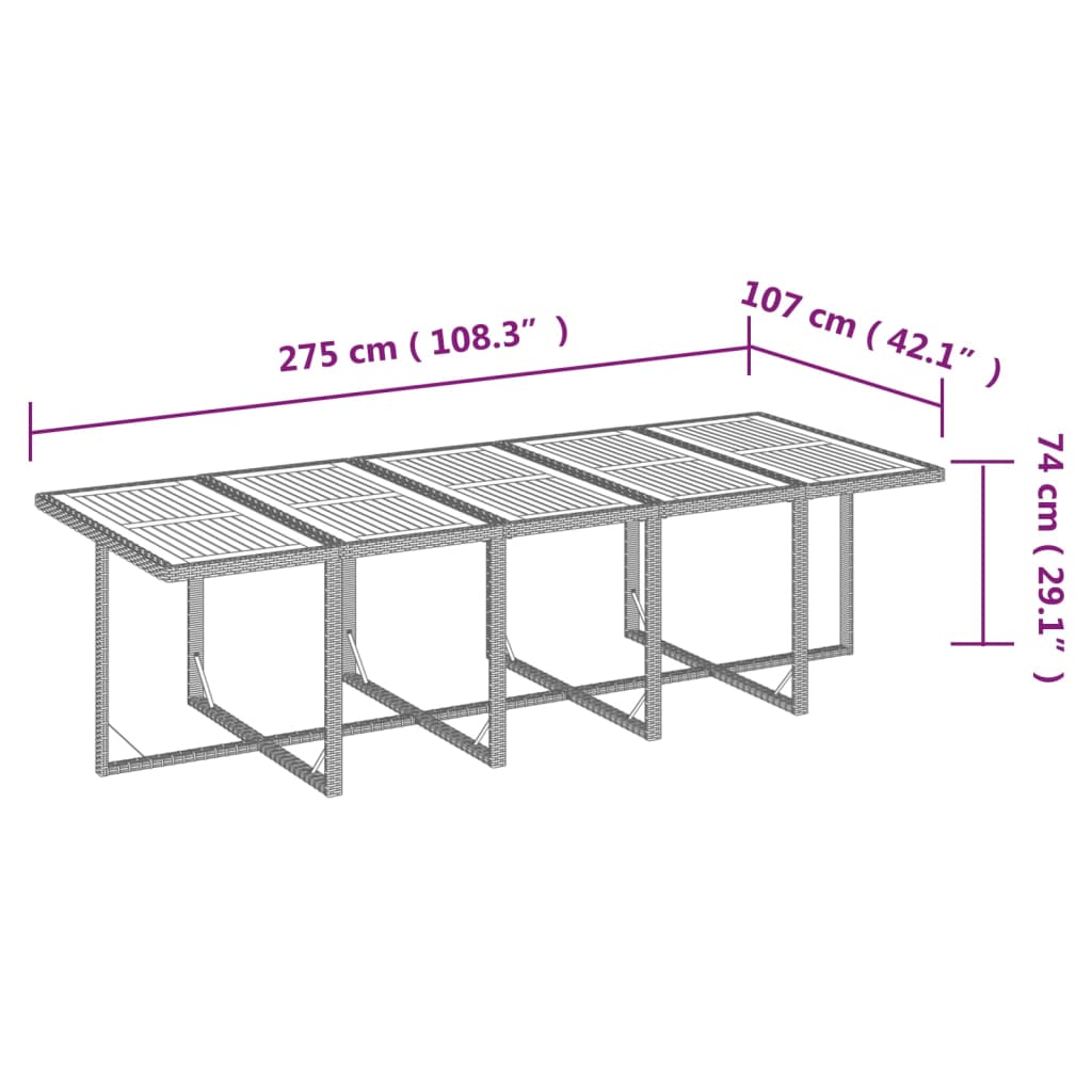 15-Delige Tuinset Met Kussens Poly Rattan 1
