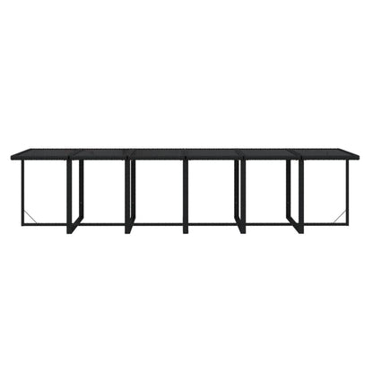 17-Delige Tuinset Met Kussens Poly Rattan Zwart 1