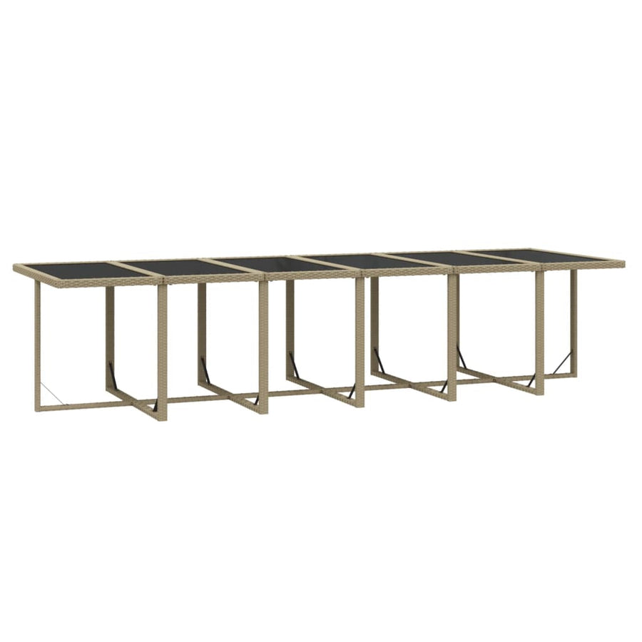 Tuinset Met Kussens Poly Rattan Beige en zwart