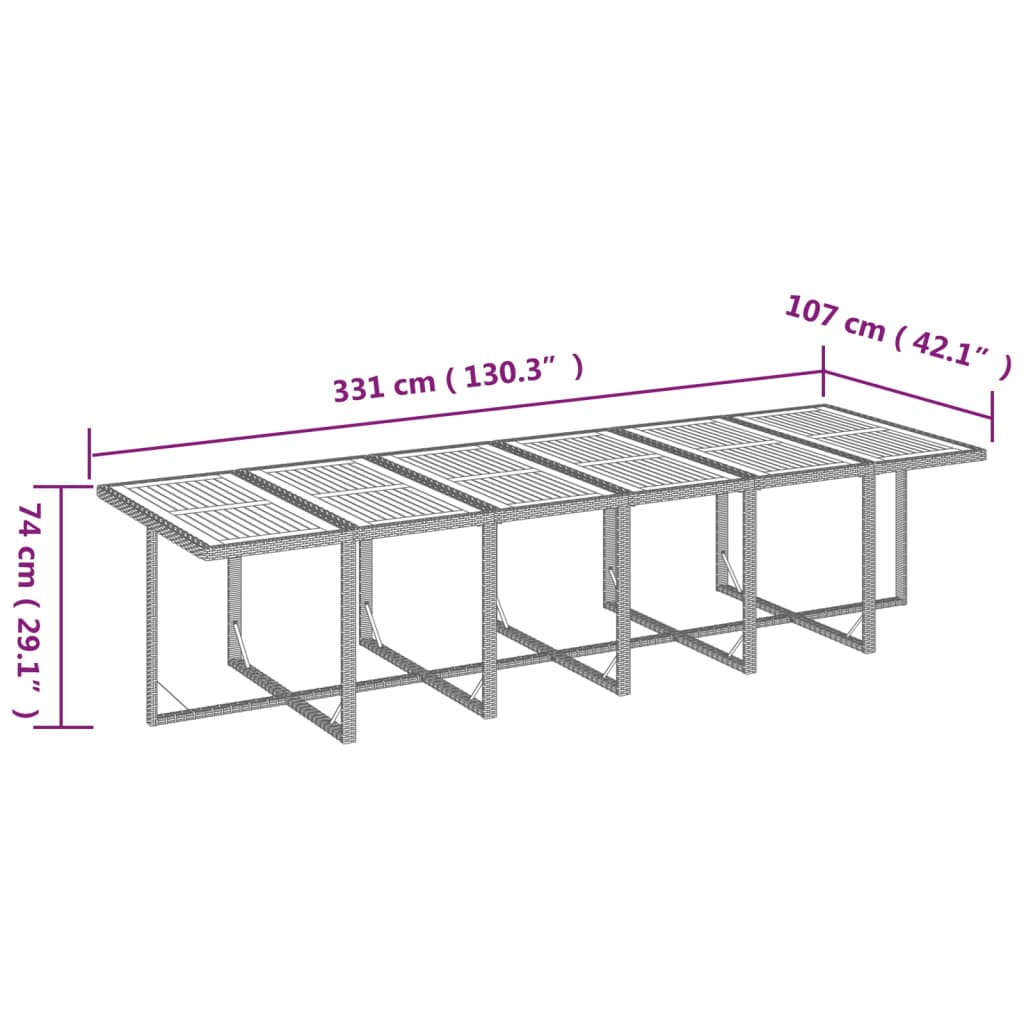 Tuinset Met Kussens Poly Rattan 13