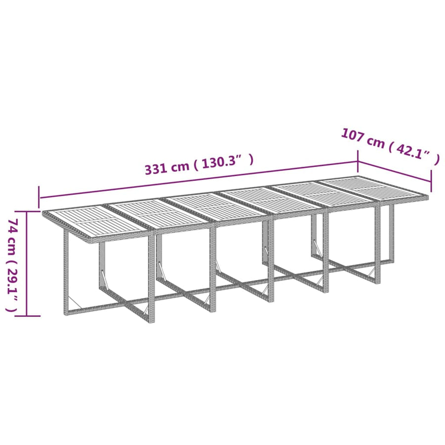 Tuinset Met Kussens Poly Rattan 13