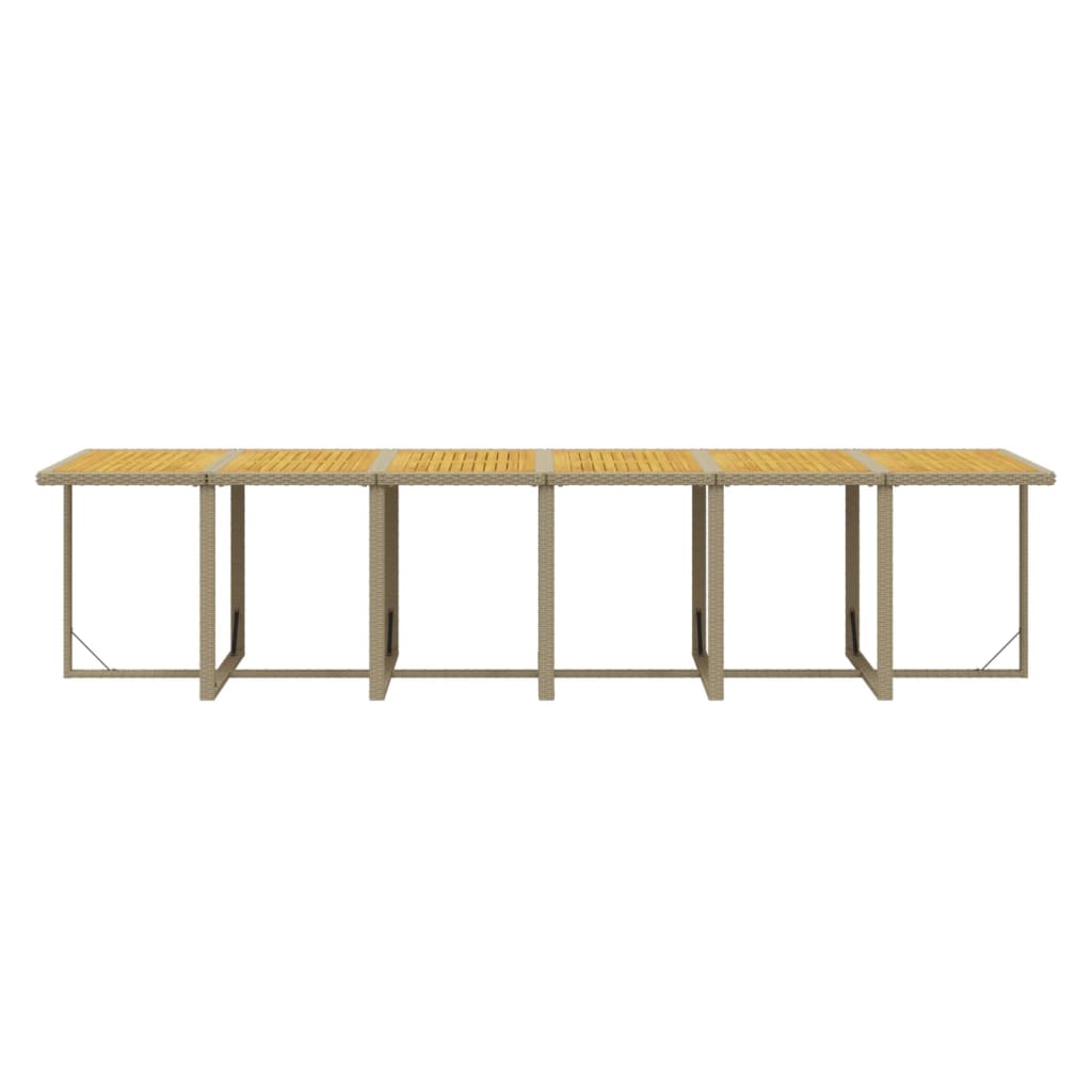 13-Delige Tuinset Met Kussens Poly Rattan Beige Beige en bruin