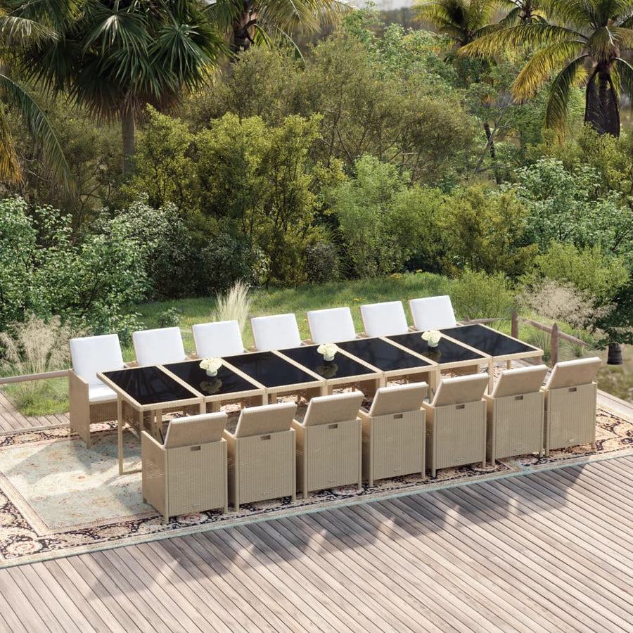 Tuinset Met Kussens Poly Rattan 15
