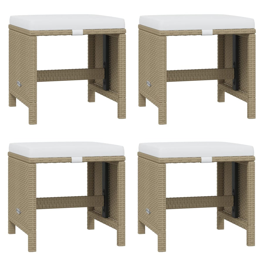 19-Delige Tuinset Met Kussens Poly Rattan 15