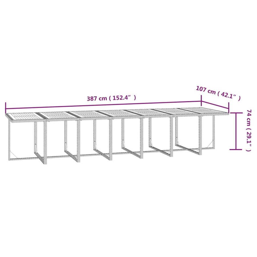 Tuinset Met Kussens Poly Rattan 15
