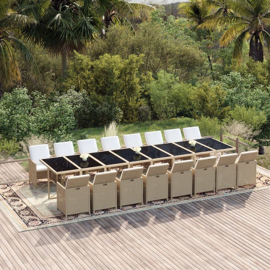 Tuinset Met Kussens Poly Rattan 17