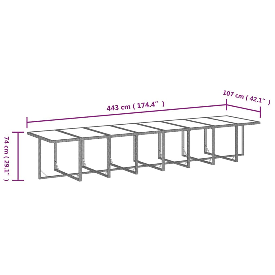 Tuinset Met Kussens Poly Rattan 21