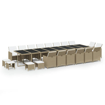 21-Delige Tuinset Met Kussens Poly Rattan 17