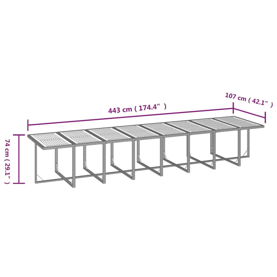 Tuinset Met Kussens Poly Rattan 17