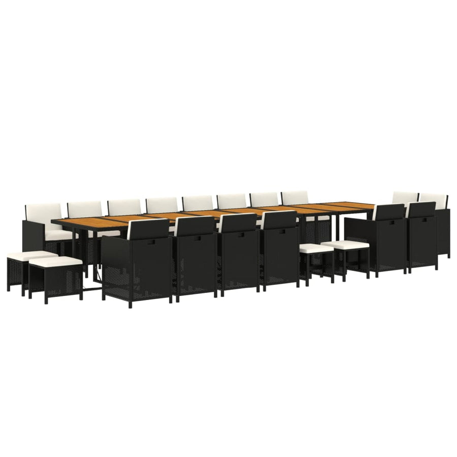 21-Delige Tuinset Met Kussens Poly Rattan 17